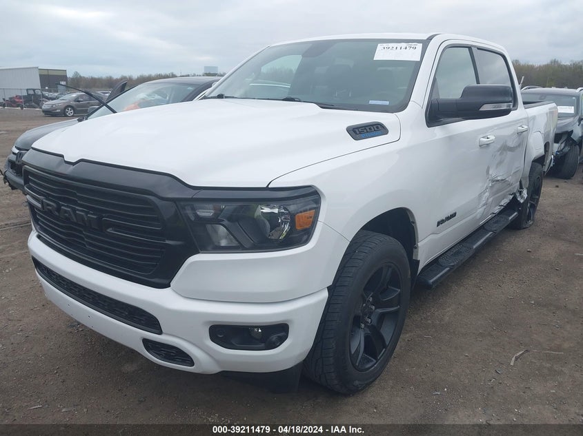 VIN 1C6RRFFG2MN580114 2021 RAM 1500 BIG HORN  4X4 "57" BOX