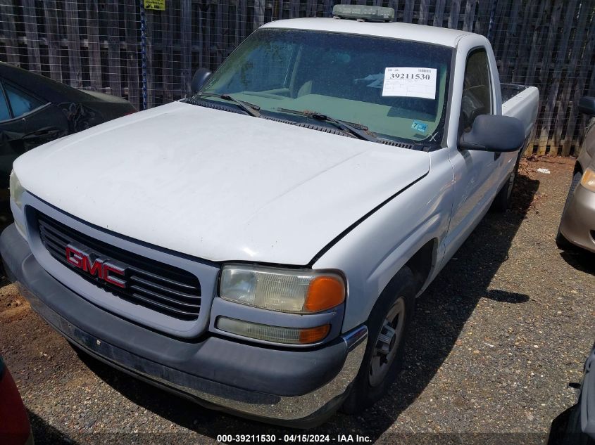 2002 GMC Sierra 1500 Standard VIN: 1GTEC14W72Z151935 Lot: 39211530