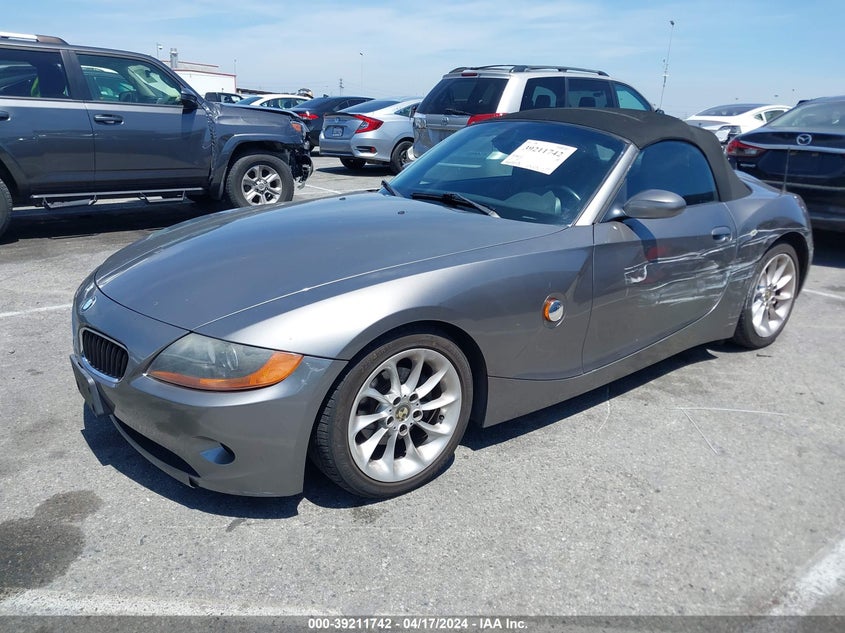 2004 BMW Z4 2.5I VIN: 4USBT33574LS50407 Lot: 39211742