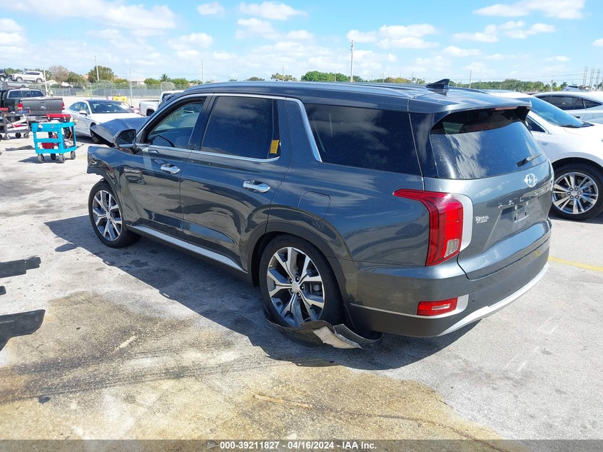 2022 Hyundai Palisade Sel VIN: KM8R44HE3NU393829 Lot: 39211827