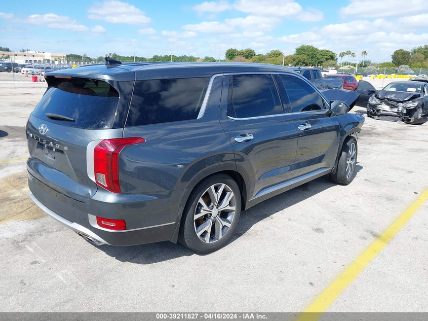 2022 Hyundai Palisade Sel VIN: KM8R44HE3NU393829 Lot: 39211827