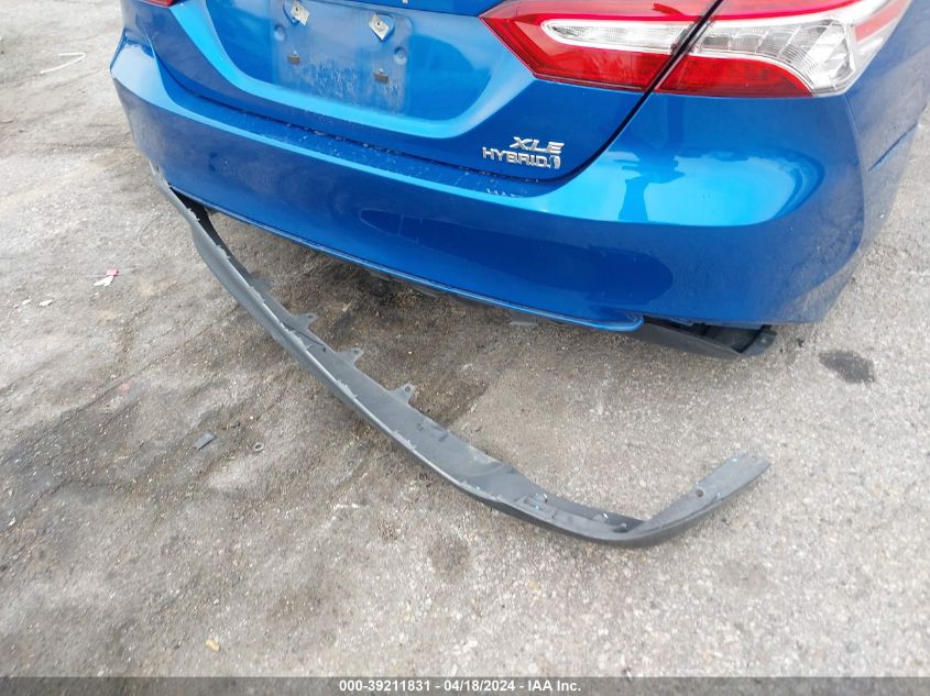 2020 Toyota Camry Xle Hybrid VIN: 4T1F31AKXLU015282 Lot: 39211831