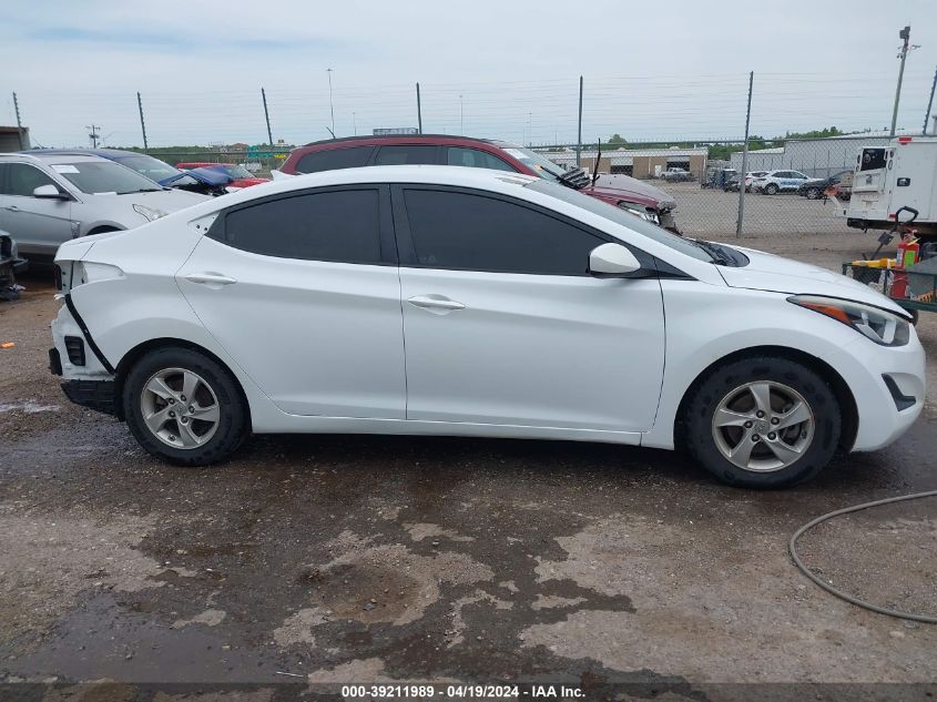 2015 Hyundai Elantra Se VIN: 5NPDH4AE0FH623058 Lot: 39211989