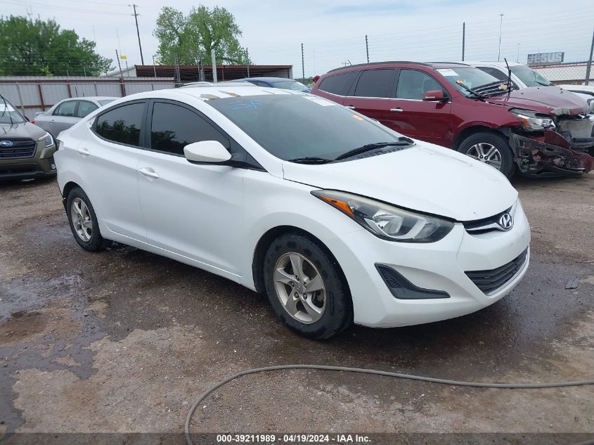 2015 Hyundai Elantra Se VIN: 5NPDH4AE0FH623058 Lot: 39211989