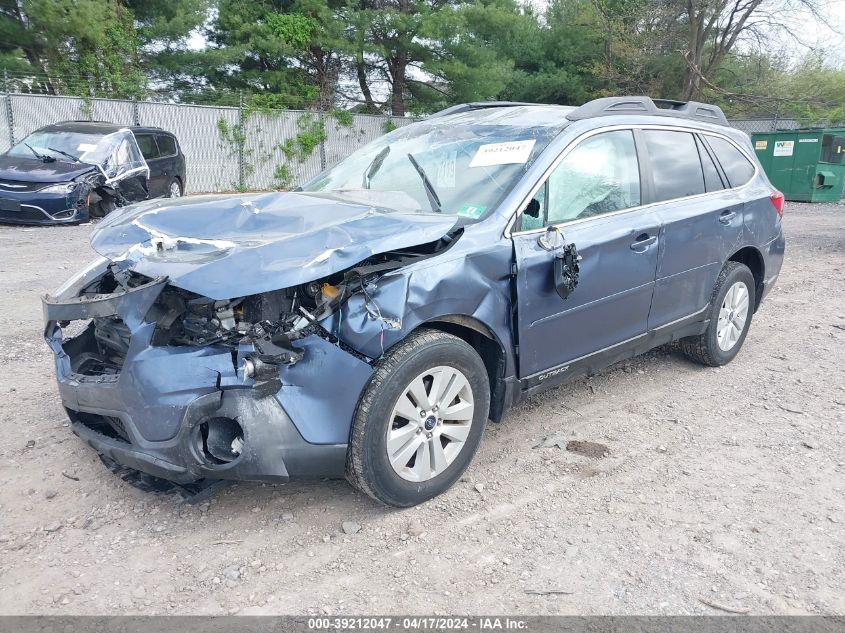 2018 Subaru Outback 2.5I Premium VIN: 4S4BSACC1J3392934 Lot: 39212047