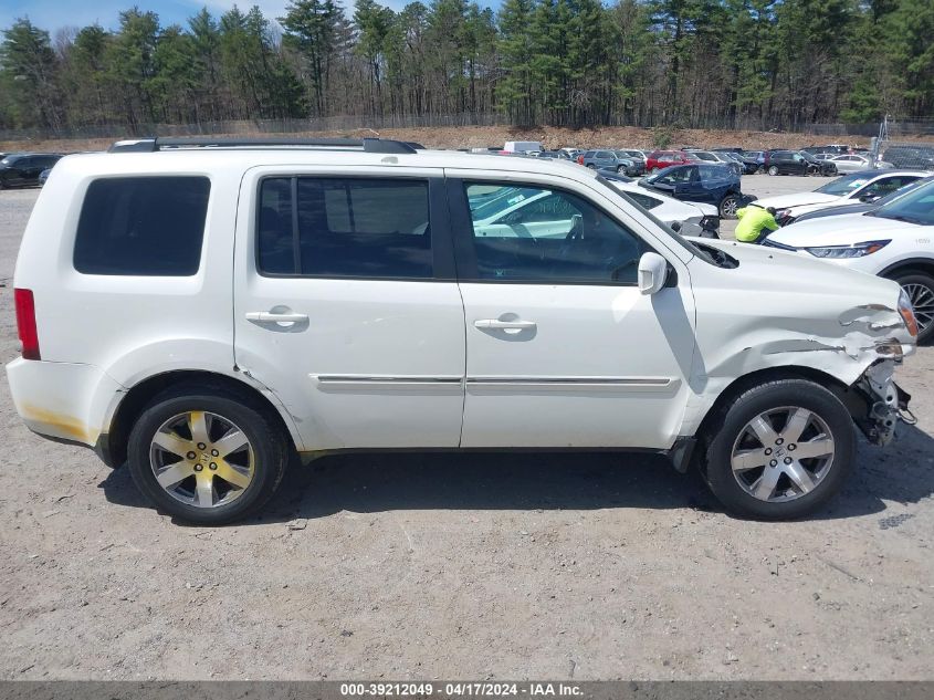 2014 Honda Pilot Touring VIN: 5FNYF4H93EB038133 Lot: 39212049