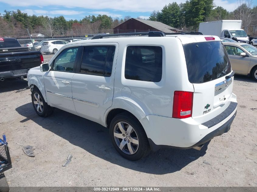 2014 Honda Pilot Touring VIN: 5FNYF4H93EB038133 Lot: 39212049