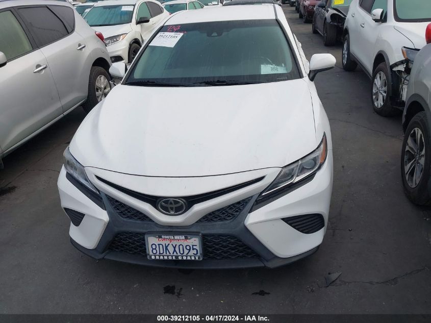 2018 Toyota Camry Se VIN: 4T1B11HK5JU113109 Lot: 39212105