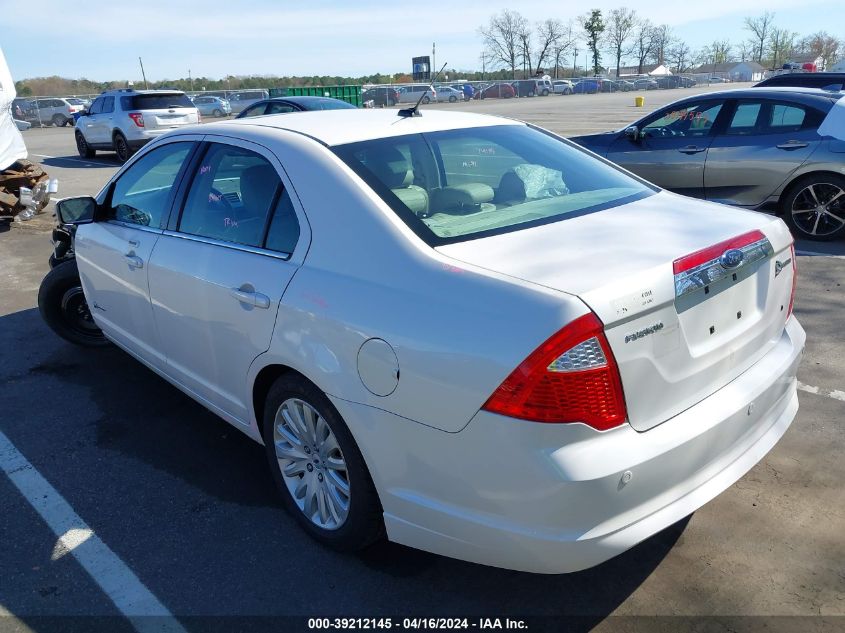 2010 Ford Fusion Hybrid VIN: 3FADP0L35AR263482 Lot: 39212145