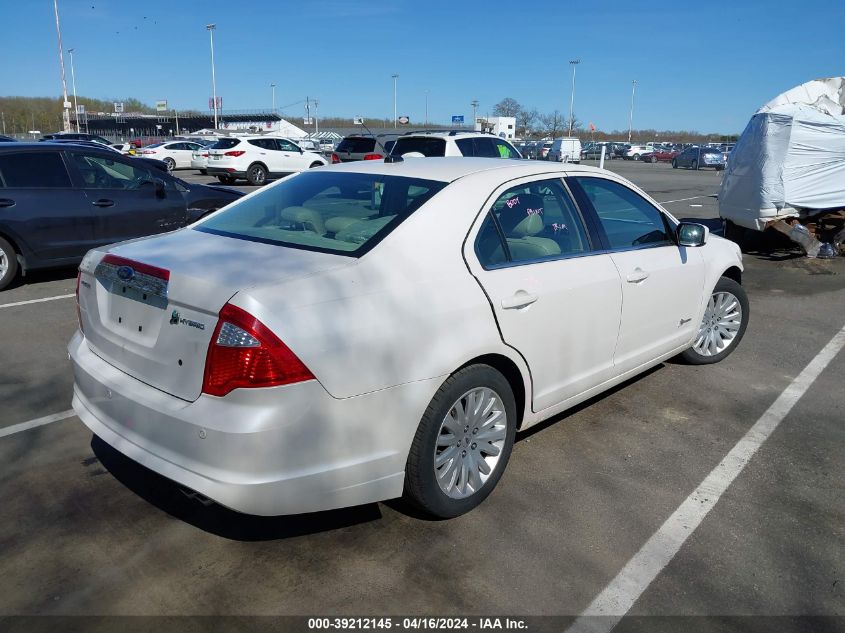 2010 Ford Fusion Hybrid VIN: 3FADP0L35AR263482 Lot: 39212145