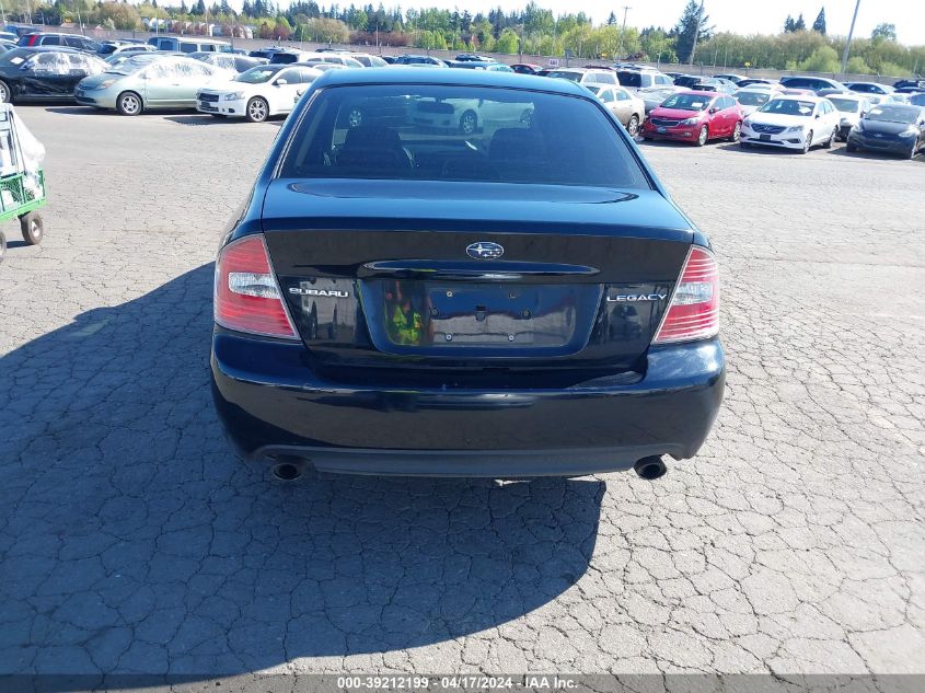 2006 Subaru Legacy 2.5I VIN: 4S3BL626867217039 Lot: 39212199