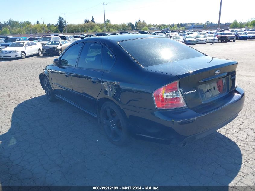 2006 Subaru Legacy 2.5I VIN: 4S3BL626867217039 Lot: 39212199