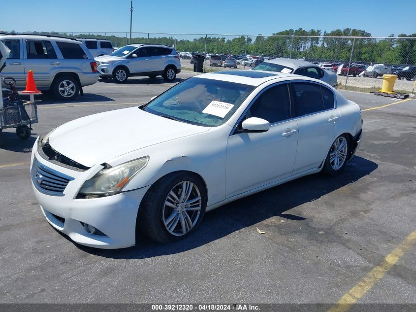 2012 Infiniti G37 Journey VIN: JN1CV6AP7CM930183 Lot: 39212320