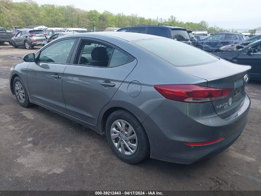 2018 Hyundai Elantra Se VIN: KMHD74LF7JU613159 Lot: 39212443