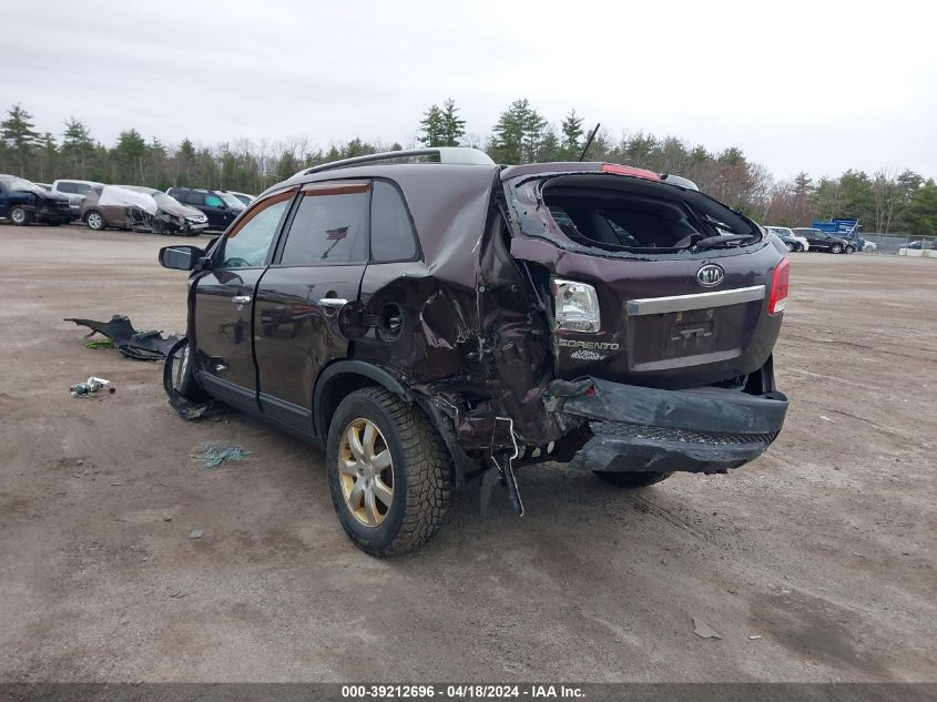 2011 Kia Sorento Lx VIN: 5XYKT3A13BG109347 Lot: 39212696