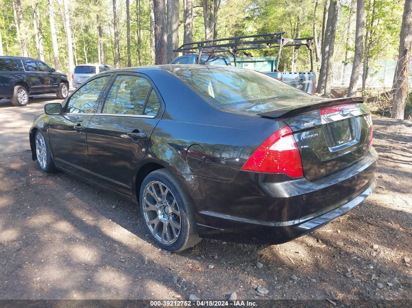 2012 Ford Fusion Sel VIN: 3FAHP0JA3CR298382 Lot: 39212752