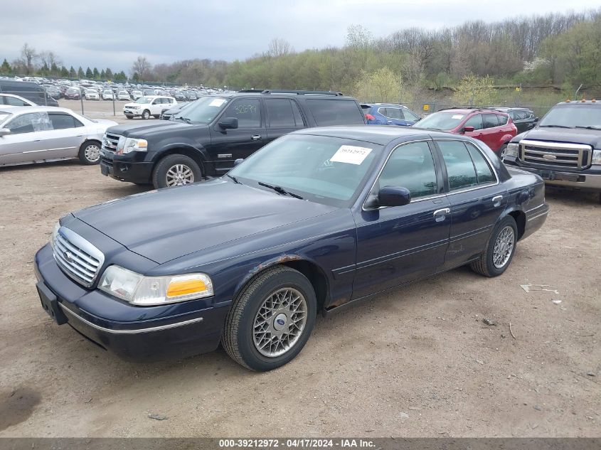 2000 Ford Crown Victoria Lx VIN: 2FAFP74W1YX139599 Lot: 39257570