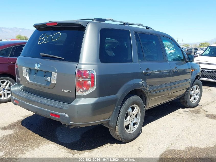 2008 Honda Pilot Ex-L VIN: 5FNYF18708B019492 Lot: 40457171