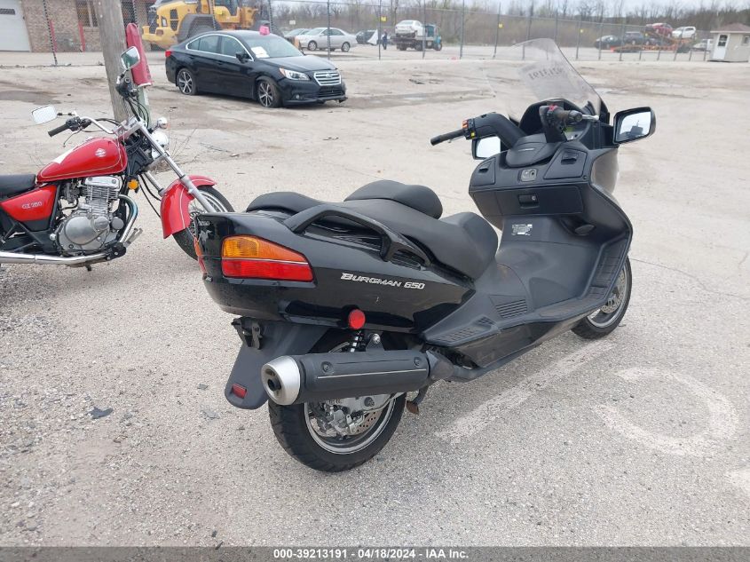 2004 Suzuki An650 K3 VIN: JS1CP51AX42101192 Lot: 39213191