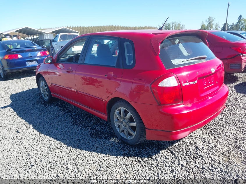 2006 Kia Spectra5 VIN: KNAFE161865367545 Lot: 39213434
