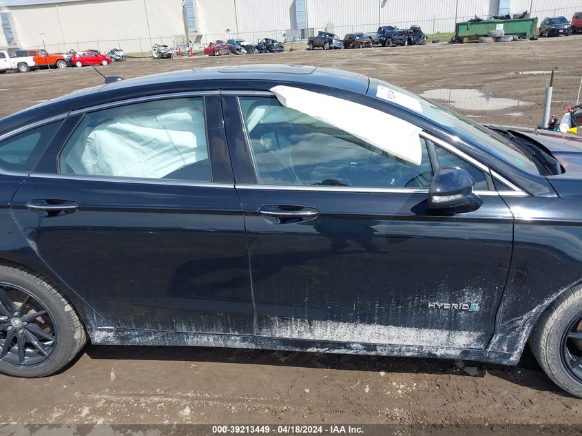 VIN 3FA6P0RU3JR249296 2018 FORD FUSION HYBRID TITANIUM