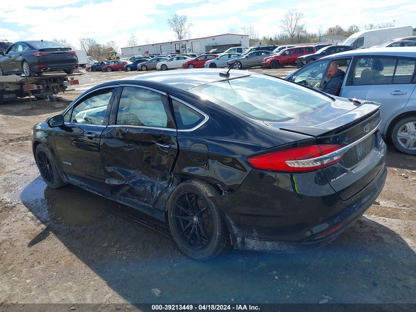 VIN 3FA6P0RU3JR249296 2018 FORD FUSION HYBRID TITANIUM