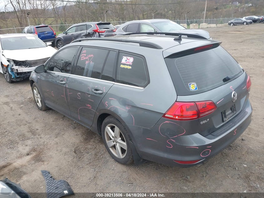 2015 VOLKSWAGEN GOLF SPORTWAGEN TDI SE 4-DOOR - 3VWCA7AU9FM514937