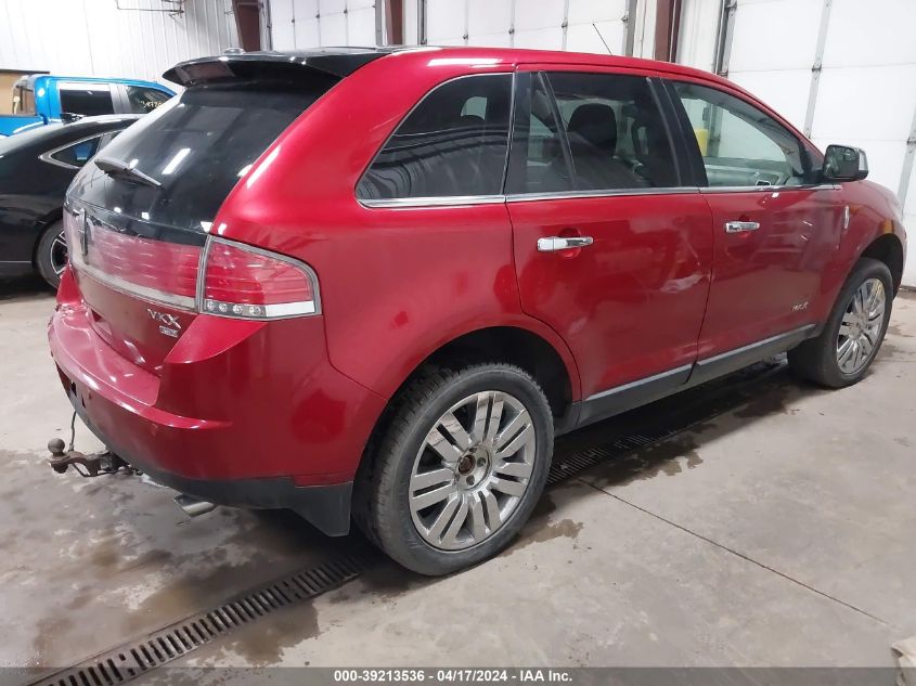 2010 Lincoln Mkx VIN: 2LMDJ8JC0ABJ21410 Lot: 39213536