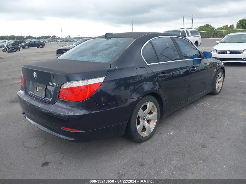 2008 BMW 528I VIN: WBANU53548CT19729 Lot: 49187574