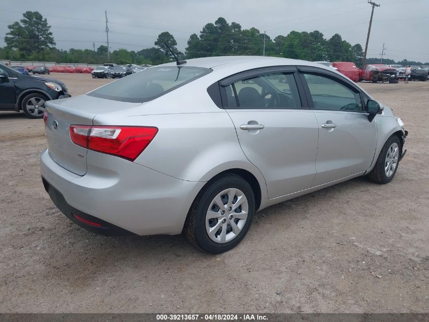 2015 Kia Rio Lx VIN: KNADM4A35F6515696 Lot: 39213657