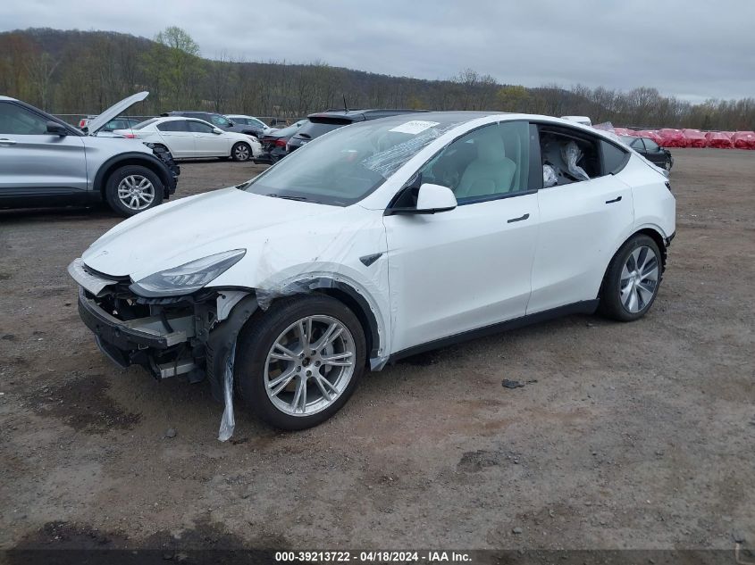 2020 Tesla Model Y Long Range Dual Motor All-Wheel Drive VIN: 5YJYGDEE6LF046500 Lot: 39213722