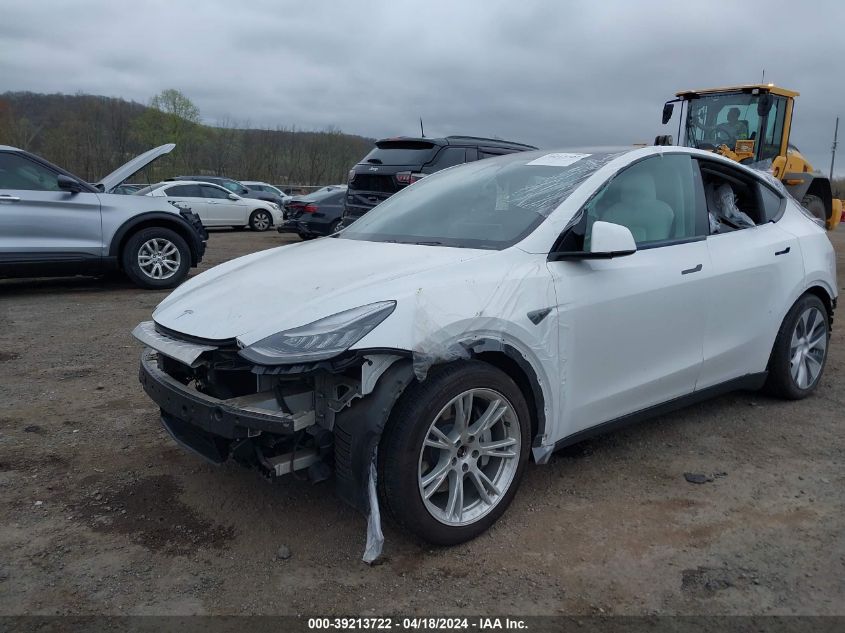 2020 Tesla Model Y Long Range Dual Motor All-Wheel Drive VIN: 5YJYGDEE6LF046500 Lot: 39213722