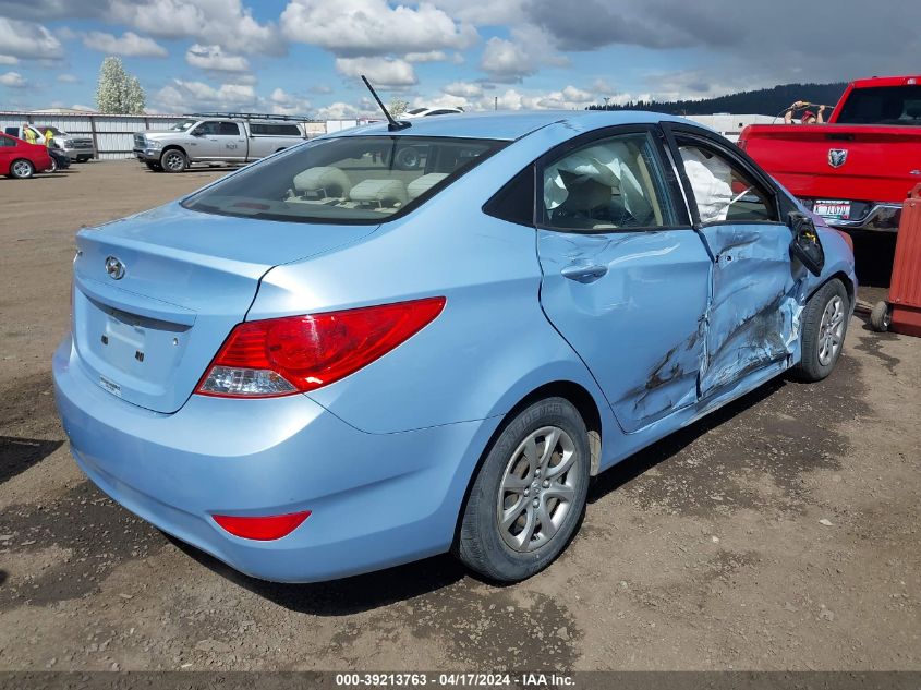 2014 Hyundai Accent Gls VIN: KMHCT4AE7EU696907 Lot: 39213763