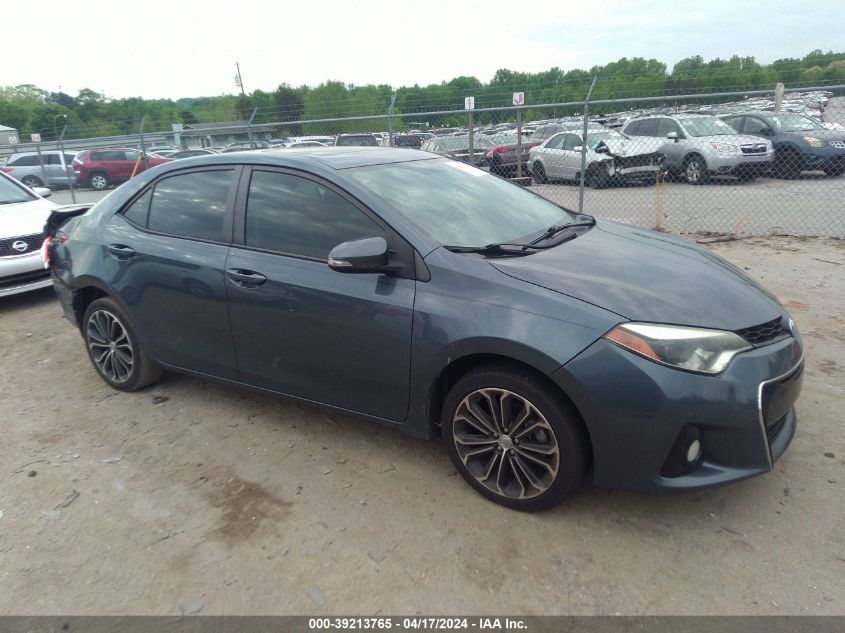 2014 Toyota Corolla S Premium VIN: 2T1BURHE5EC126952 Lot: 39213765