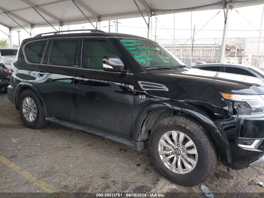 2022 Nissan Armada Sv 2Wd VIN: JN8AY2AC9N9161679 Lot: 39213781