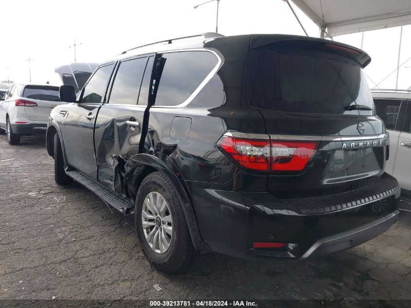 2022 Nissan Armada Sv 2Wd VIN: JN8AY2AC9N9161679 Lot: 39213781