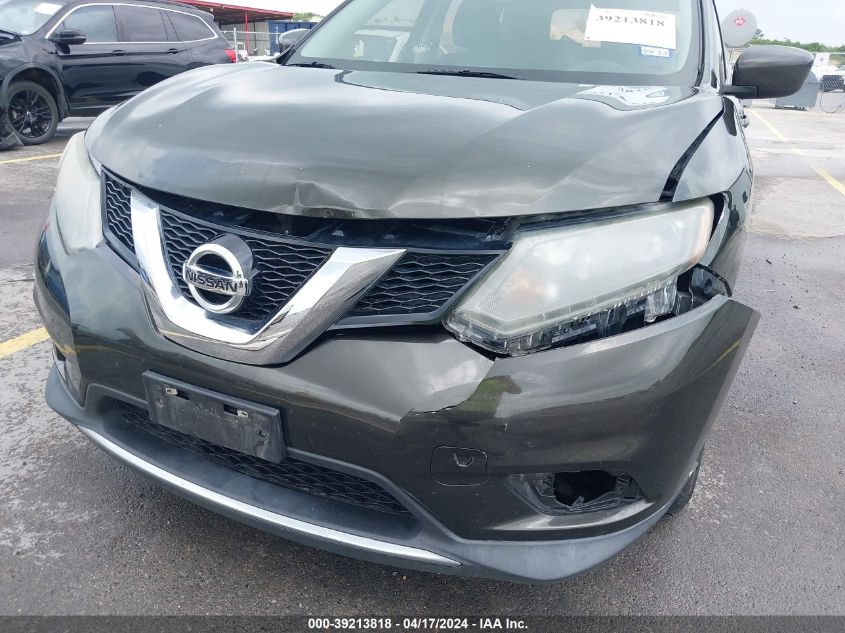 2016 Nissan Rogue S VIN: 5N1AT2MTXGC760761 Lot: 39213818