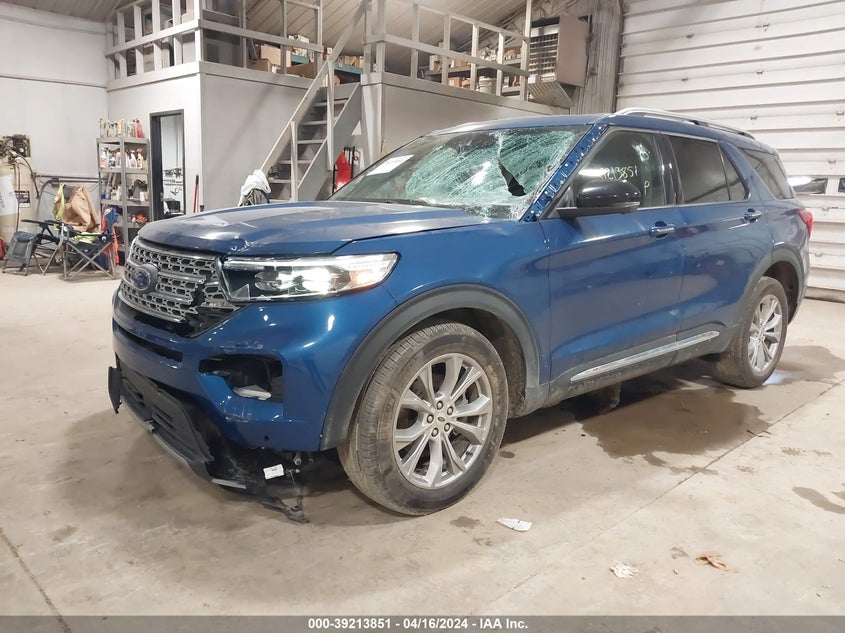 VIN 1FMSK8FH2NGA12465 2022 FORD EXPLORER LIMITED