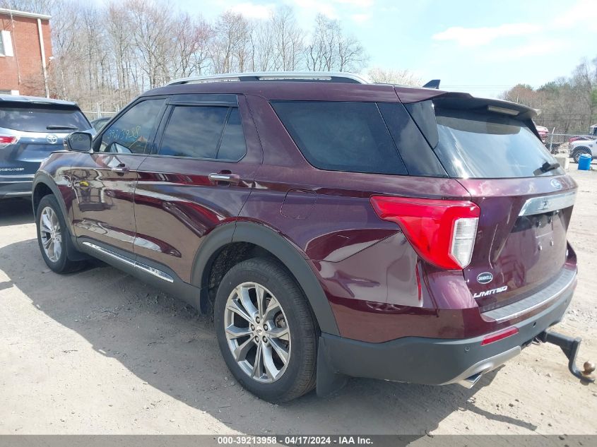 2022 Ford Explorer Limited VIN: 1FMSK8FH4NGB55725 Lot: 39213958