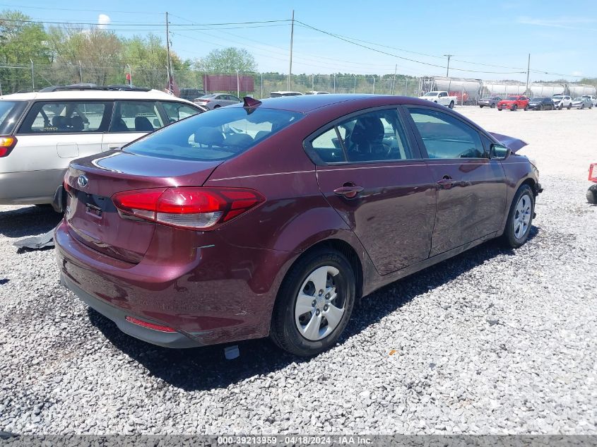 2017 Kia Forte Lx VIN: 3KPFL4A73HE044534 Lot: 39213959