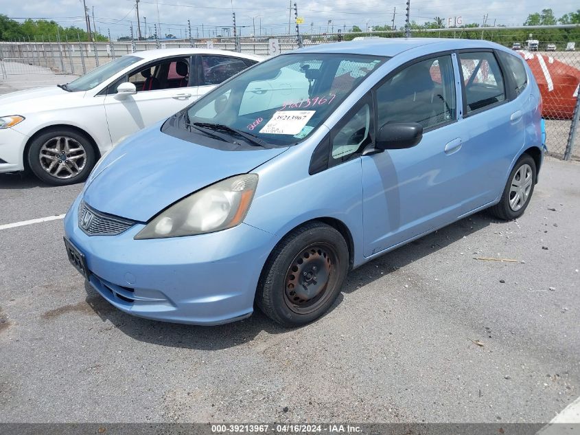 2010 Honda Fit VIN: JHMGE8H2XAS001844 Lot: 39213967