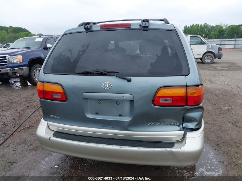 1998 Toyota Sienna Xle VIN: 4T3ZF13C1WU087865 Lot: 39214033