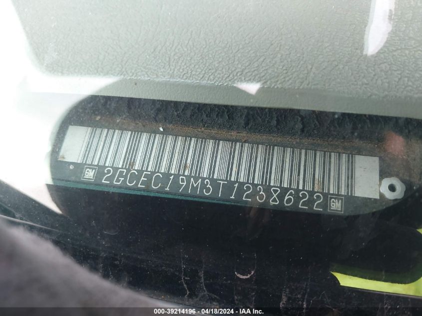 1996 Chevrolet Gmt-400 C1500 VIN: 2GCEC19M3T1238622 Lot: 39214196