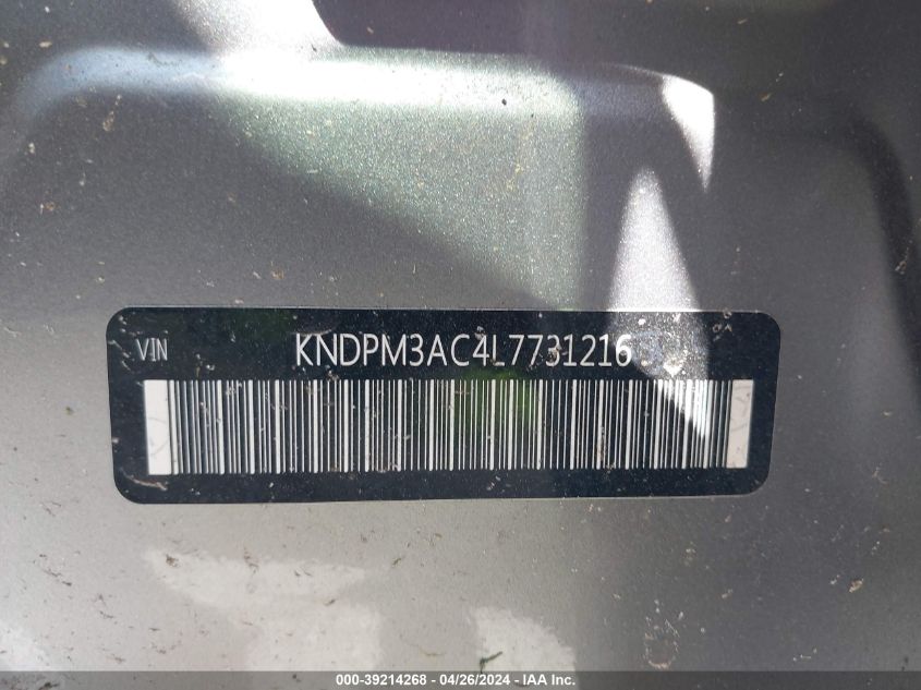 KNDPM3AC4L7731216 2020 Kia Sportage Lx