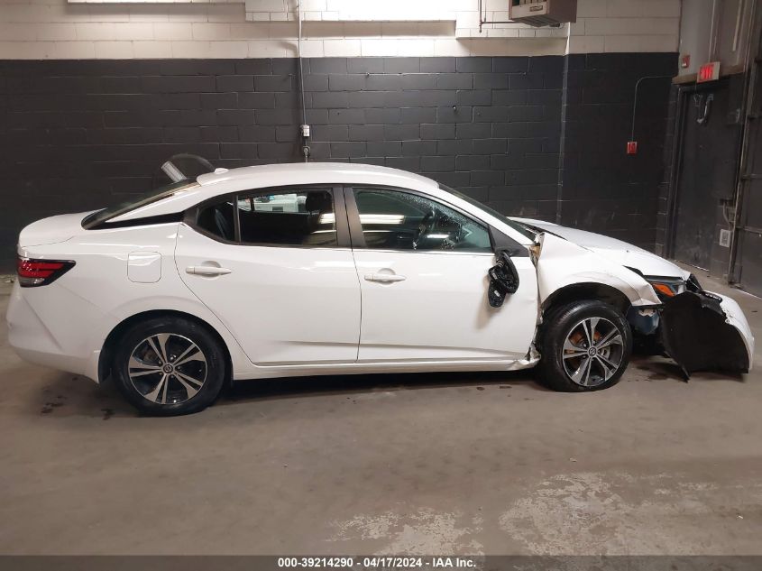 2022 Nissan Sentra Sv Xtronic Cvt VIN: 3N1AB8CV9NY237784 Lot: 39214290