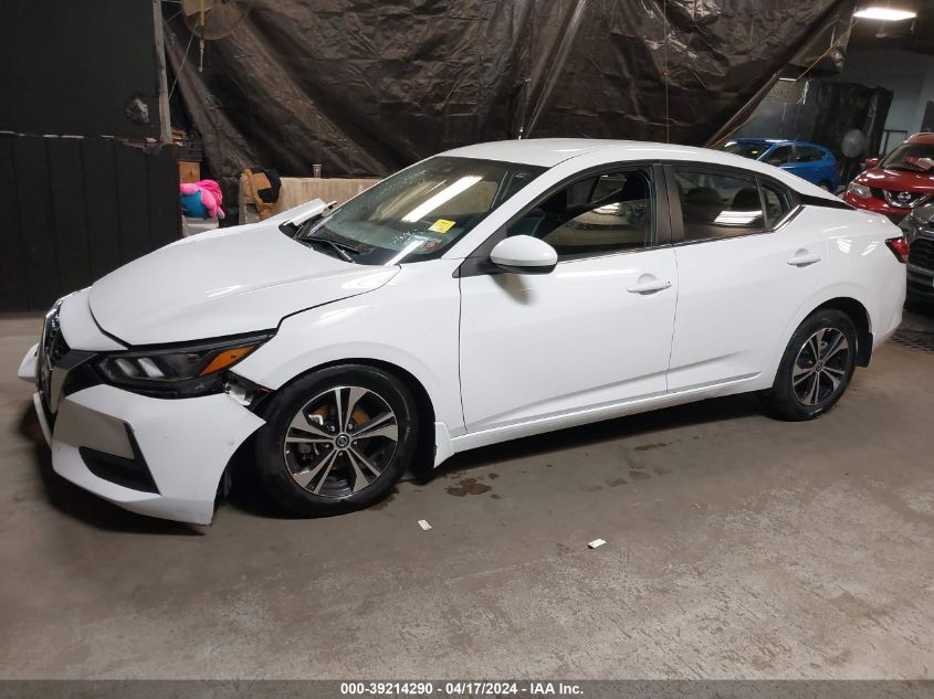 2022 Nissan Sentra Sv Xtronic Cvt VIN: 3N1AB8CV9NY237784 Lot: 39214290