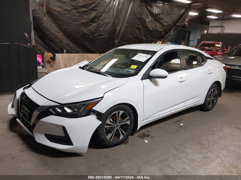 2022 Nissan Sentra Sv Xtronic Cvt VIN: 3N1AB8CV9NY237784 Lot: 39214290