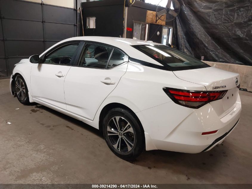 2022 Nissan Sentra Sv Xtronic Cvt VIN: 3N1AB8CV9NY237784 Lot: 39214290