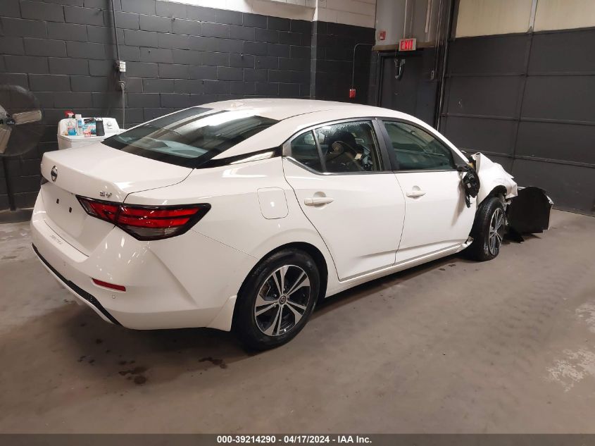 2022 Nissan Sentra Sv Xtronic Cvt VIN: 3N1AB8CV9NY237784 Lot: 39214290