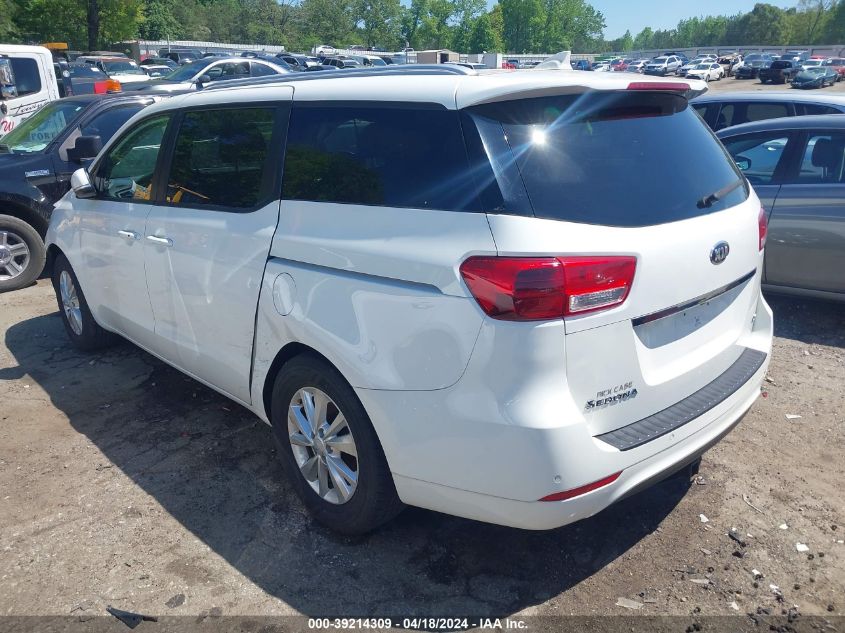 2017 Kia Sedona Lx VIN: KNDMB5C10H6281464 Lot: 39214309